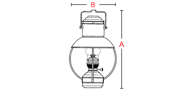 cotes lampe à pétrole type lanterne en laiton