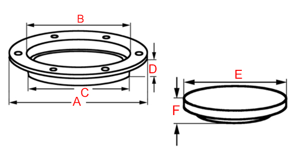 dimensions puits de lumière rond en bronze massif