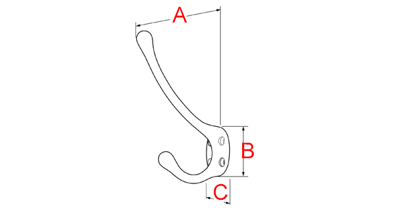 plans patère laiton